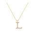 L - Letter Name Necklace Initial Necklace